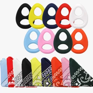 The Code Silicone Cock Ring with Bandana The Code Silicone Cock Ring with Bandana