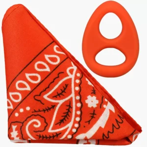 The Code Silicone Cock Ring with Bandana The Code Silicone Cock Ring with Bandana