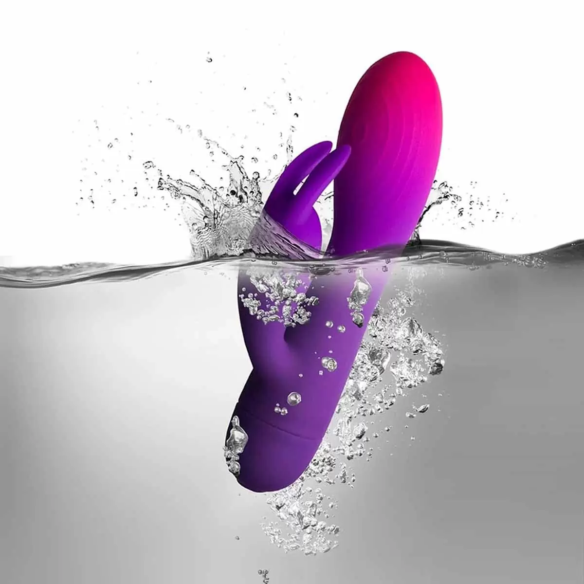 Glo-Girl Rabbit Vibrator Purple Pink Glo-Girl Rabbit Vibrator Purple Pink