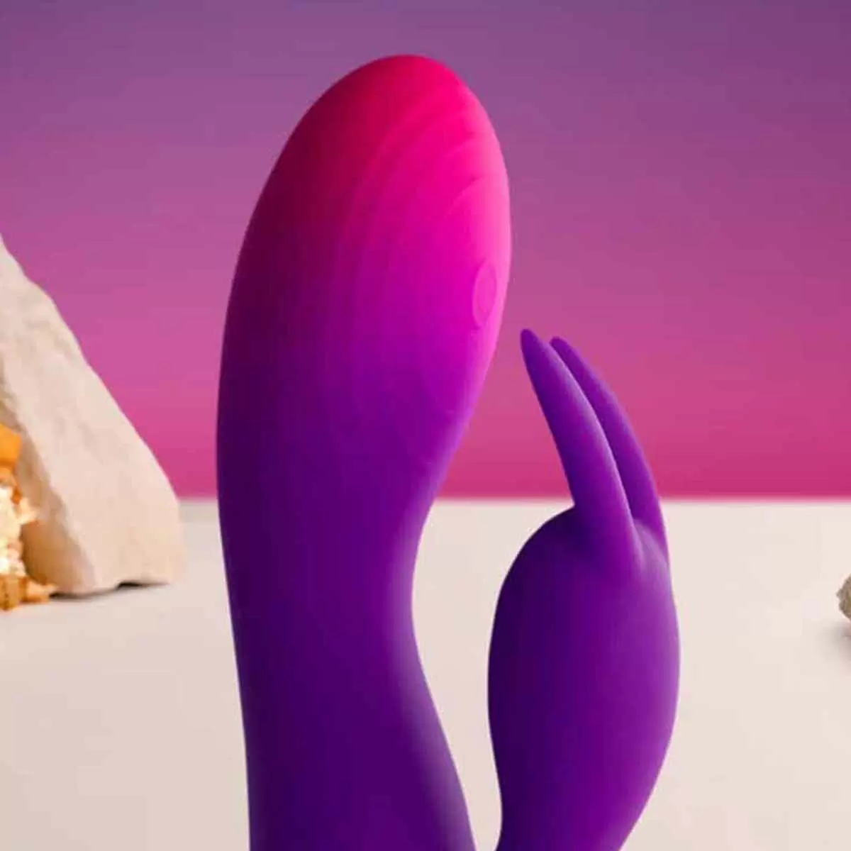 Glo-Girl Rabbit Vibrator Purple Pink Glo-Girl Rabbit Vibrator Purple Pink