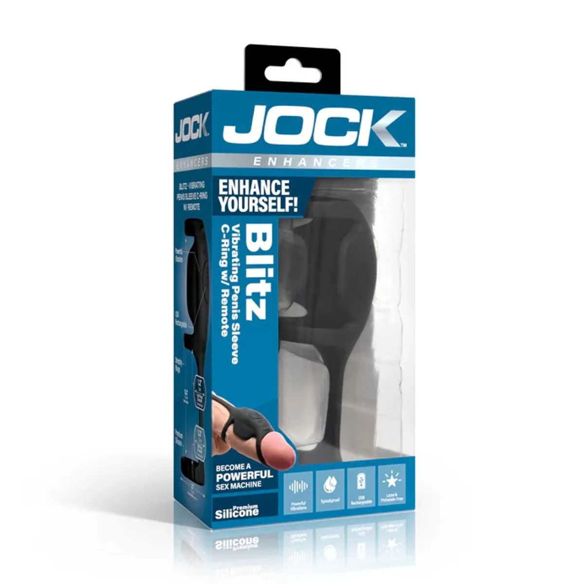 Jock Blitz Vibrating Penis Sleeve Cock Ring And Remote Jock Blitz Vibrating Penis Sleeve Cock Ring And Remote