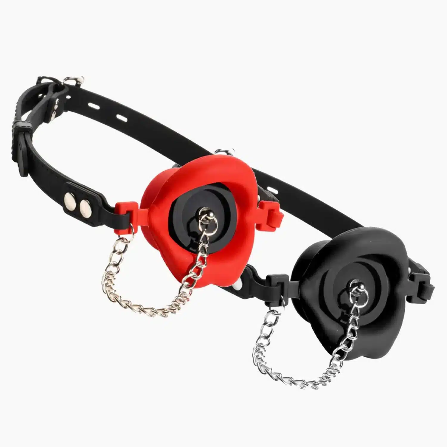 Plugged Silicone Feeding Gag Black Plugged Silicone Feeding Gag Black