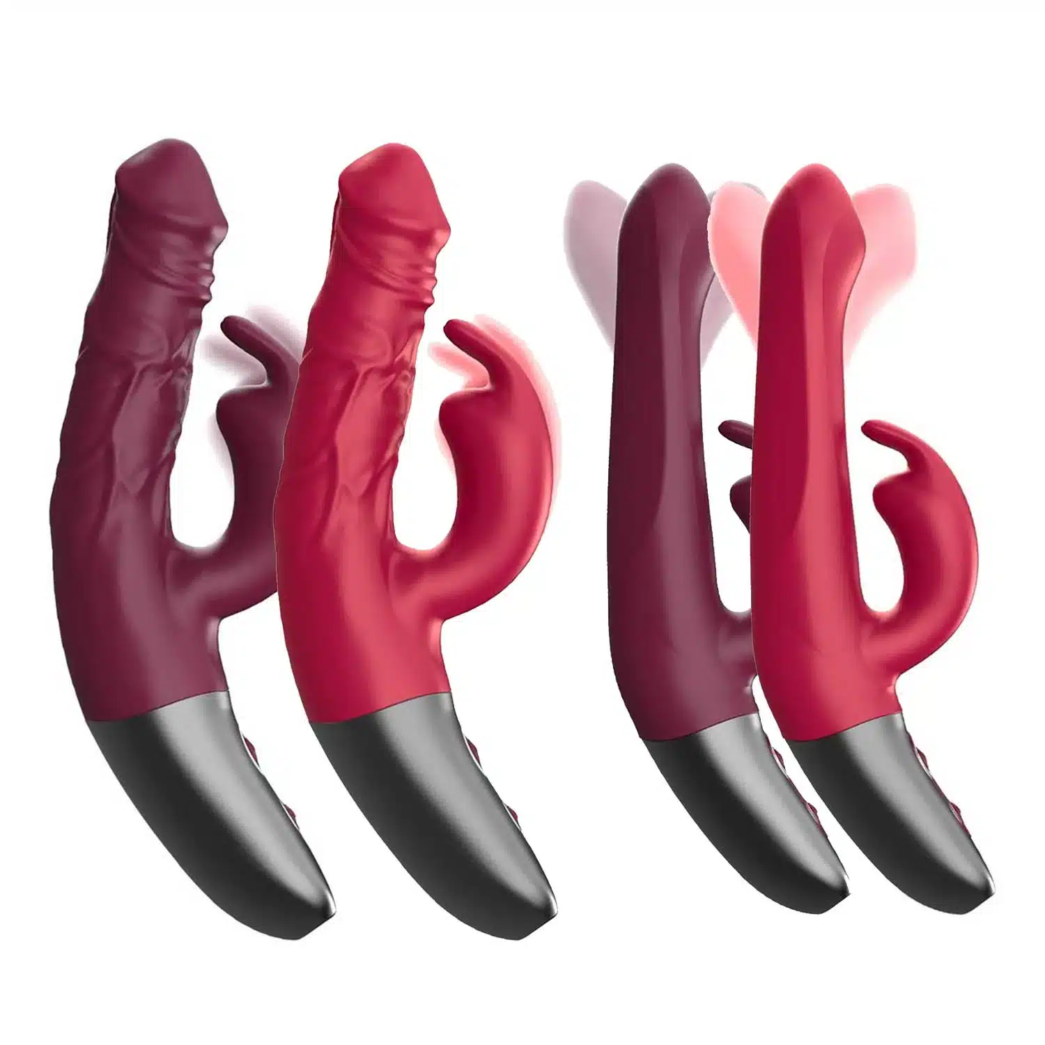 Rotating Rechargeable Rabbit With Clit Stimulation Pink Rotating Rechargeable Rabbit With Clit Stimulation Pink