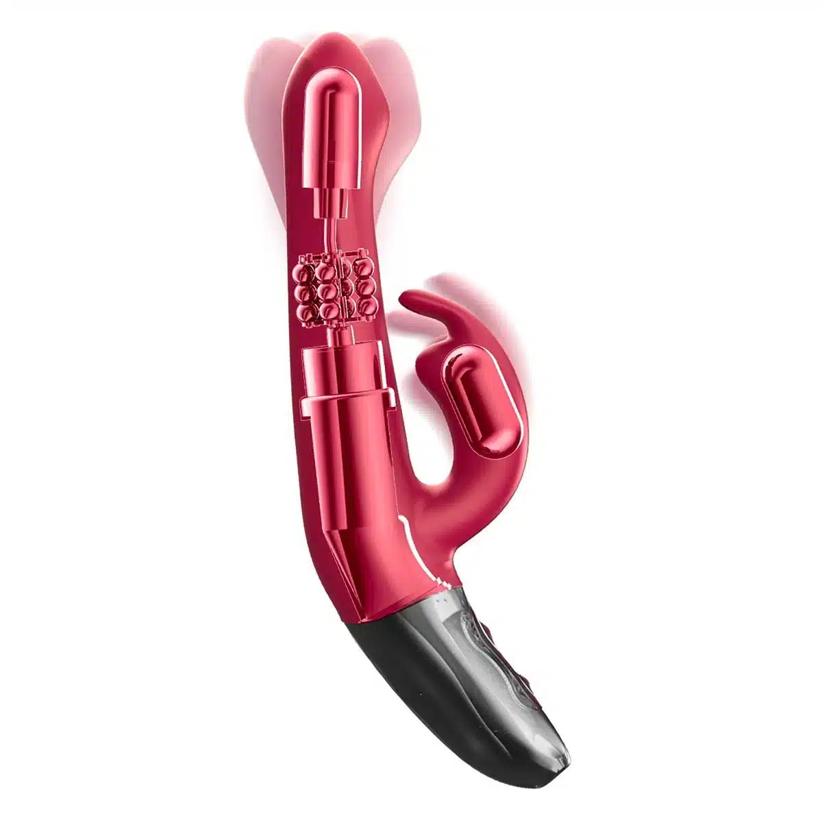 Rotating Rechargeable Rabbit With Clit Stimulation Pink Rotating Rechargeable Rabbit With Clit Stimulation Pink