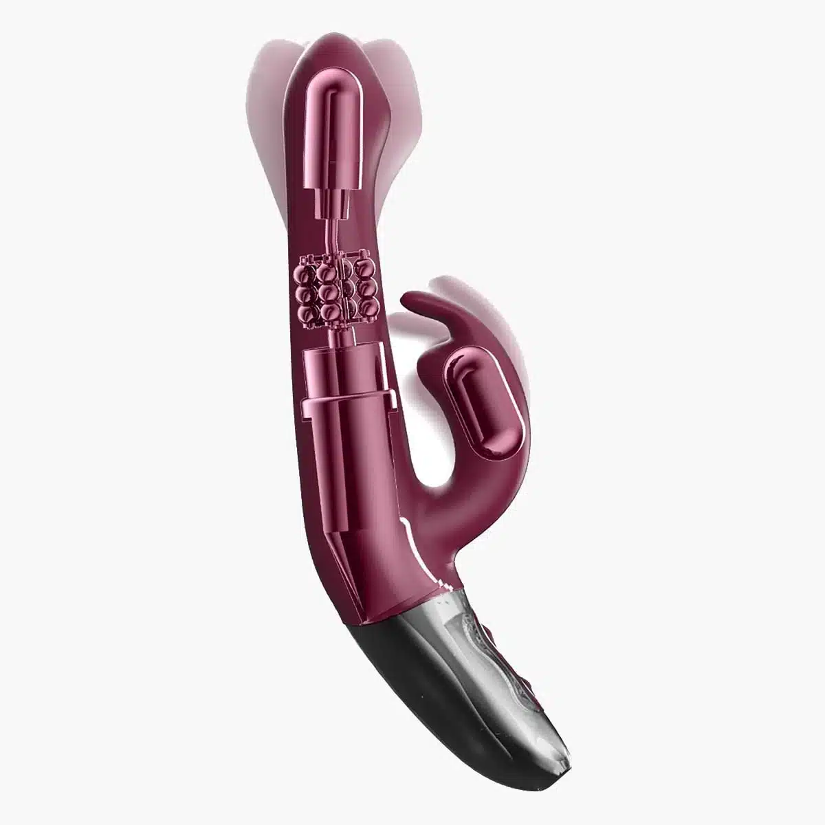 Rotating Rechargeable Rabbit With Clit Stimulation Pink Rotating Rechargeable Rabbit With Clit Stimulation Pink