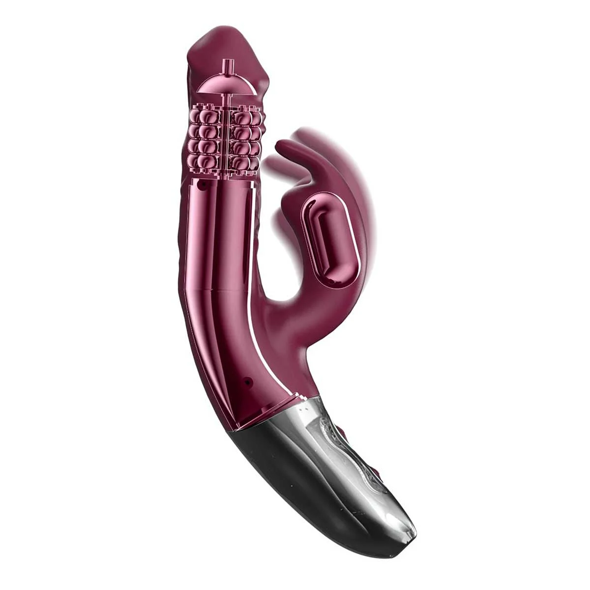 Rotating Rechargeable Rabbit With Clit Stimulation Pink Rotating Rechargeable Rabbit With Clit Stimulation Pink