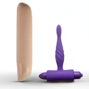 Share Me Vibrator & Butt Plug Set Pink Purple Share Me Vibrator & Butt Plug Set Pink Purple