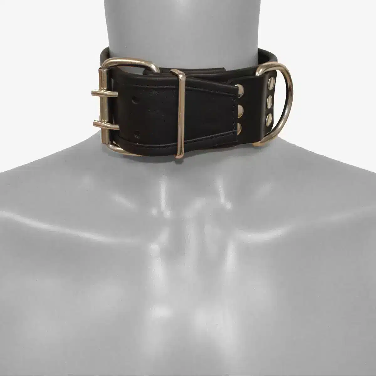 Prowler RED Leather Collar Black,BDSM Bondage Gear Fetish,Adjustable Fit - Picture 3 of 4