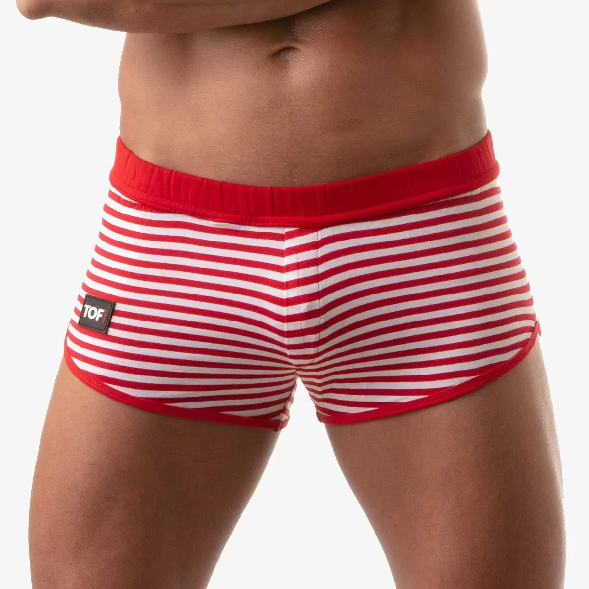 TOF Paris Sailor Mini Shorts, Curved Fit, gestreift blau rot - Bild 13 von 20